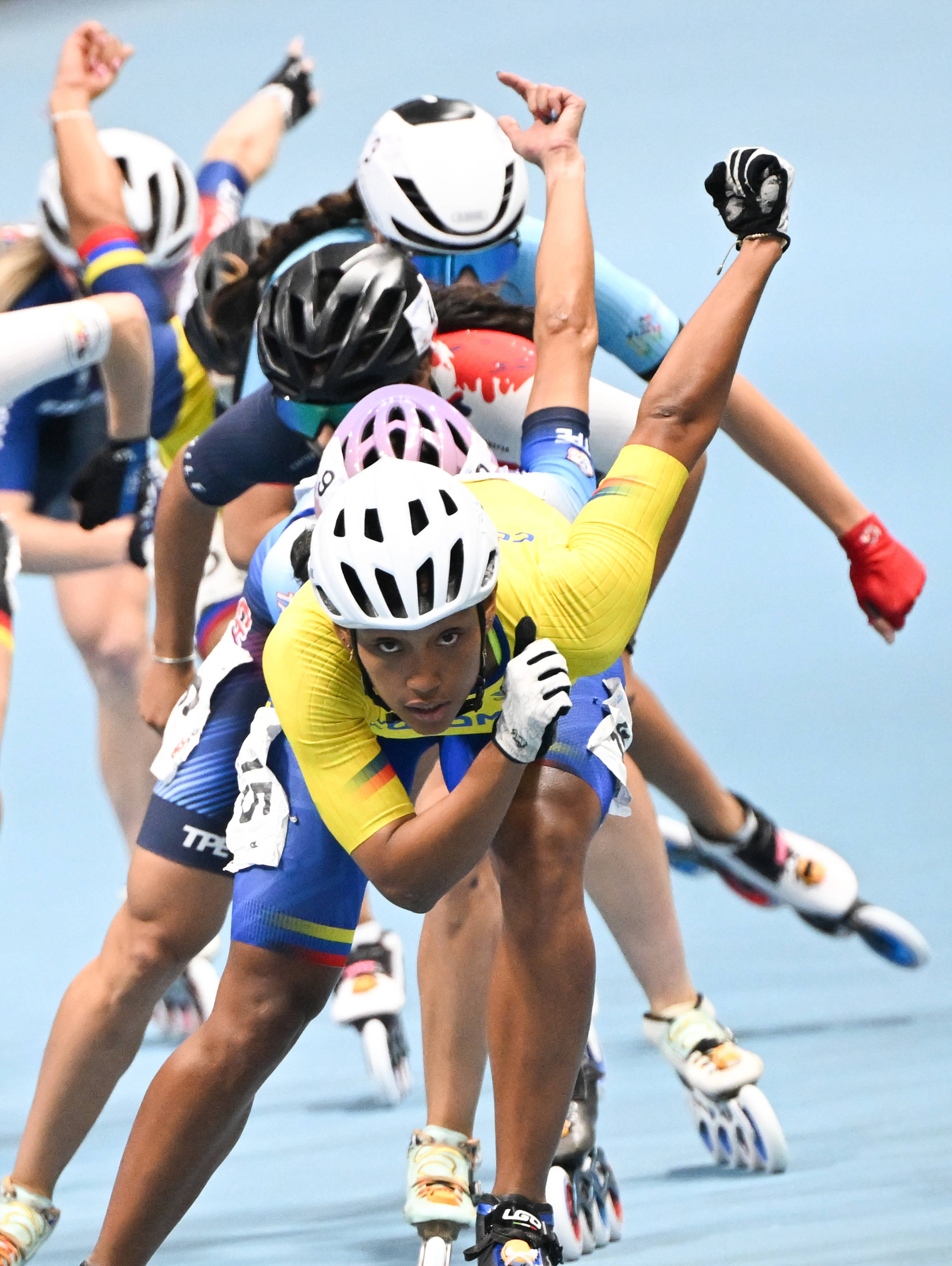 哥伦比亚选手在田径比赛中展现实力 哥伦比亚选手在田径比赛中展现实力